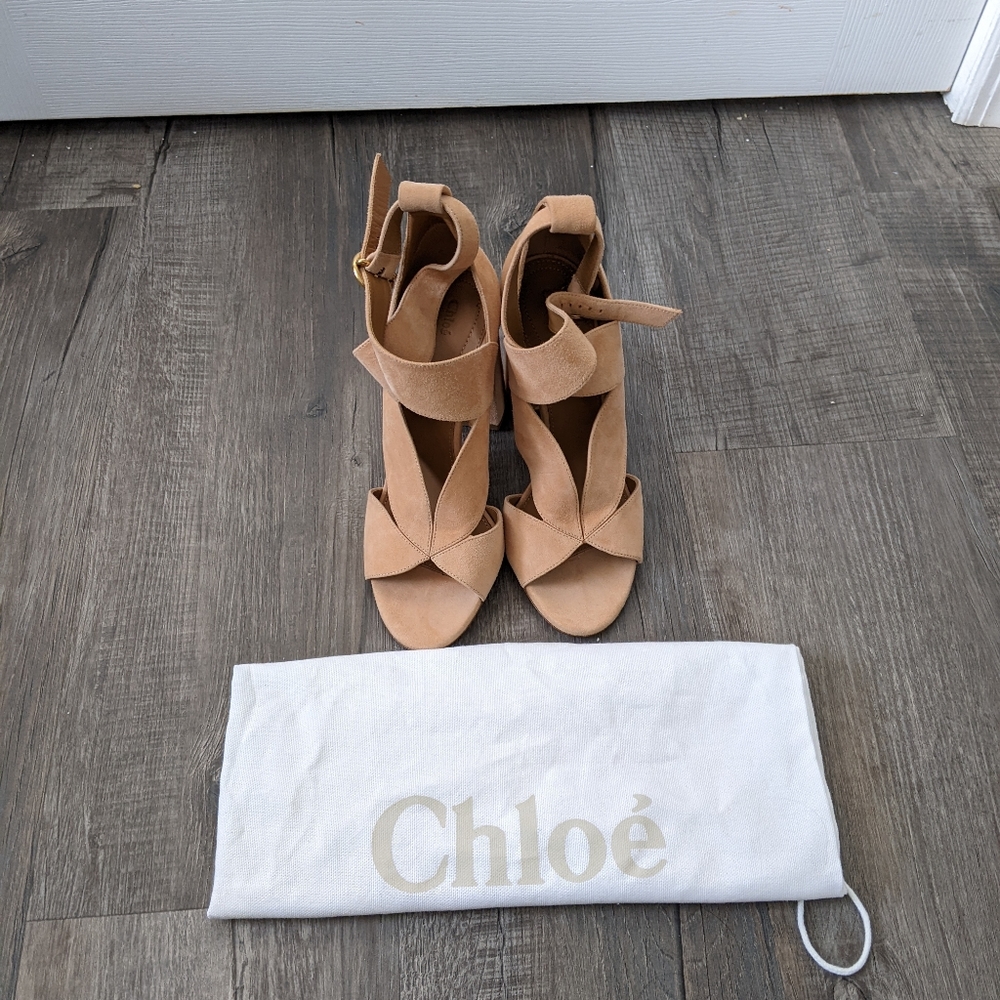 Chloe suede heels